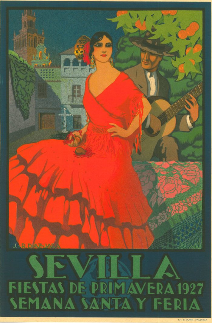 Cartel de fiestas de Sevilla de 1927